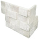 Cosmic White 6X12X6 Splitface Corner Ledger Panel, 32 Sft