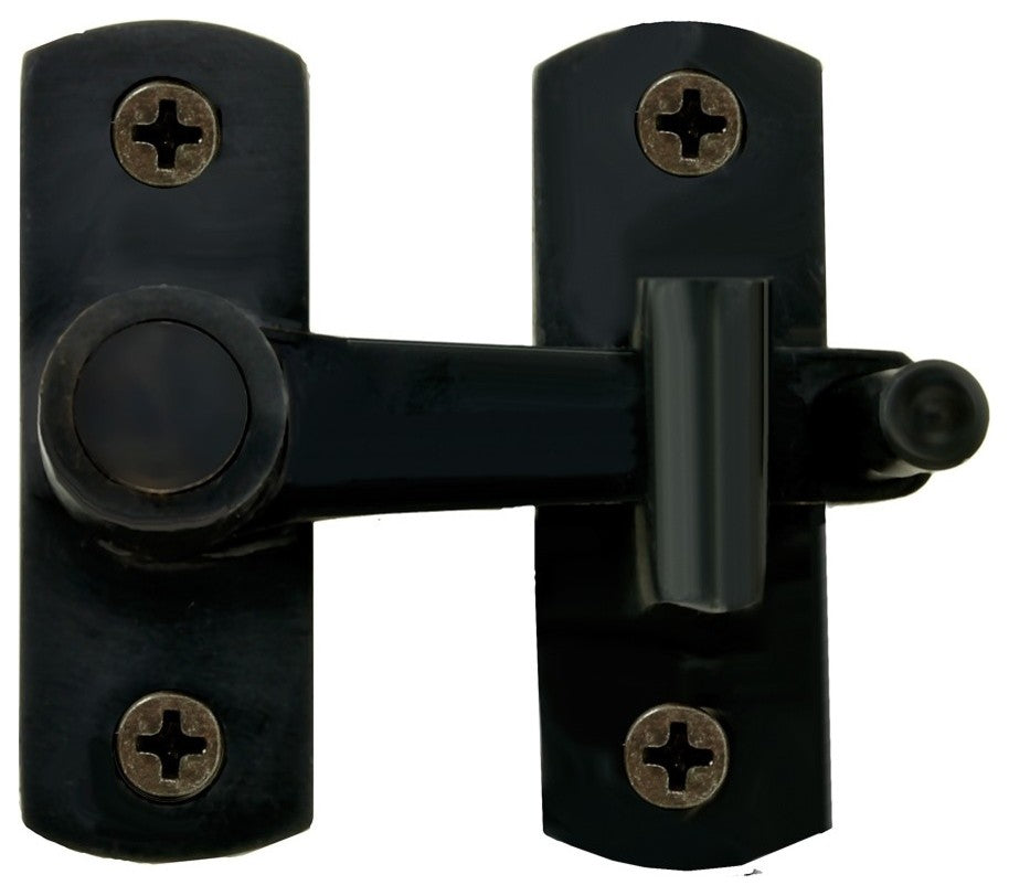 Black Brass Cabinet Flip H Latch 2" H Flush Mount Bronze Locks Renovators Supply