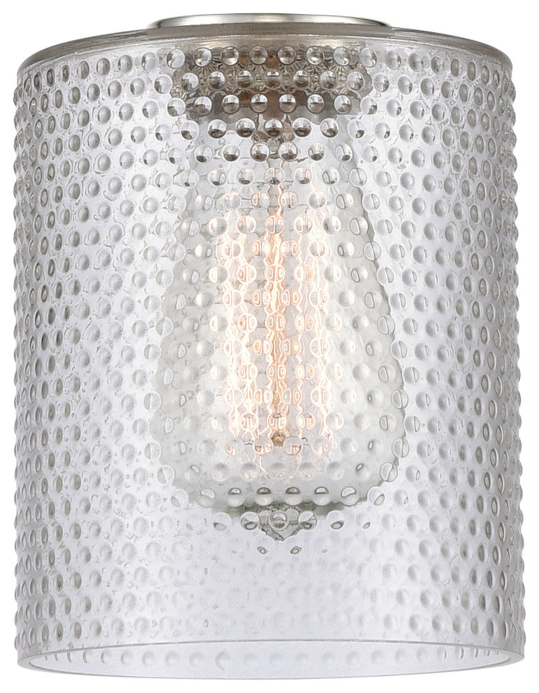 Edison Cobbleskill 32" Bath Vanity Light, Polished Chrome, Clear Shade