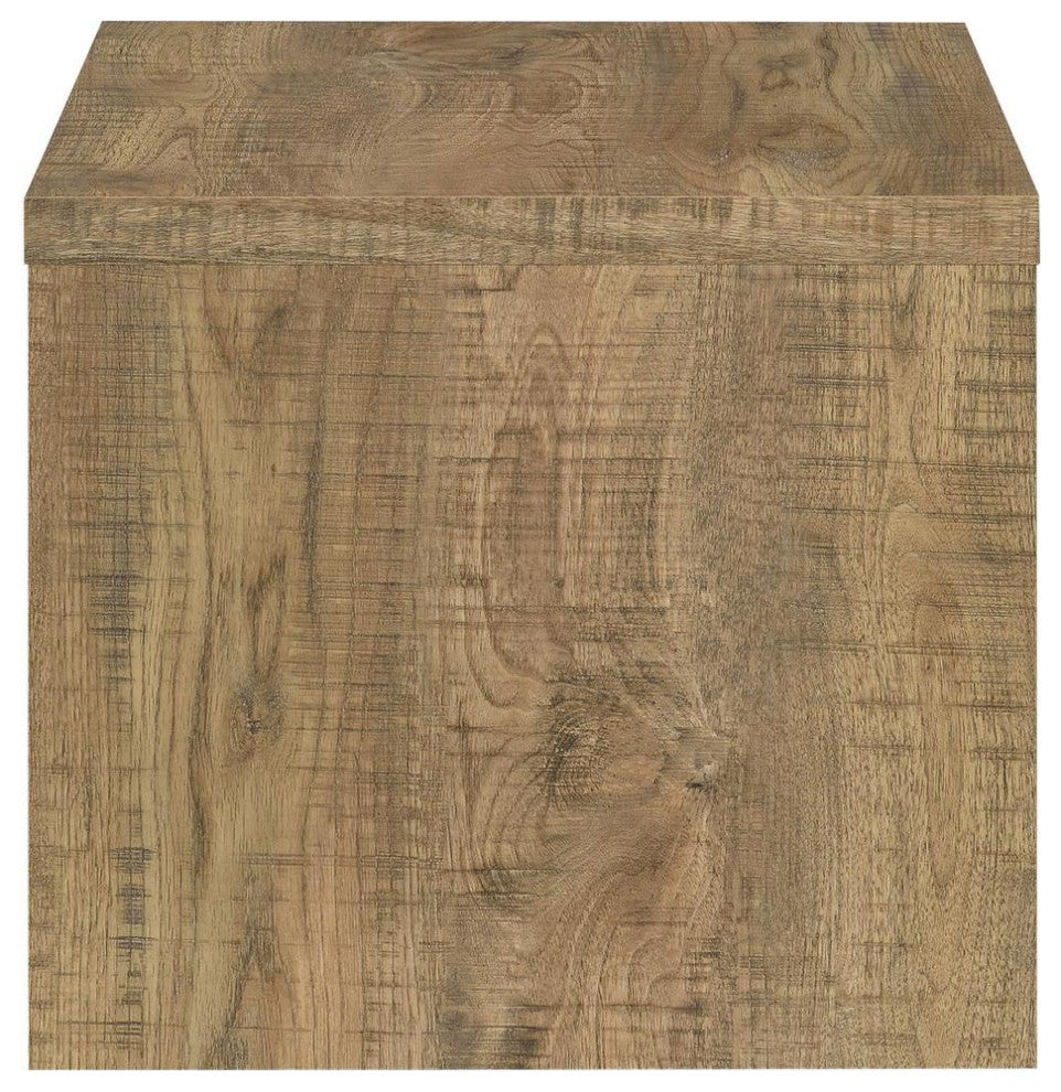 Lynette Square Engineered Wood End Table Mango