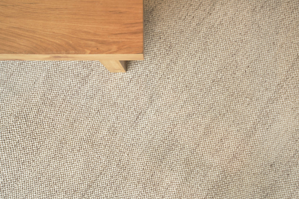 Rhodes Handmade Hand Loomed PET yarn Beige Area Rug, 9'x12'