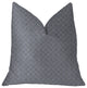 Daydream Blue and Beige Luxury Throw Pillow, 22"x22"