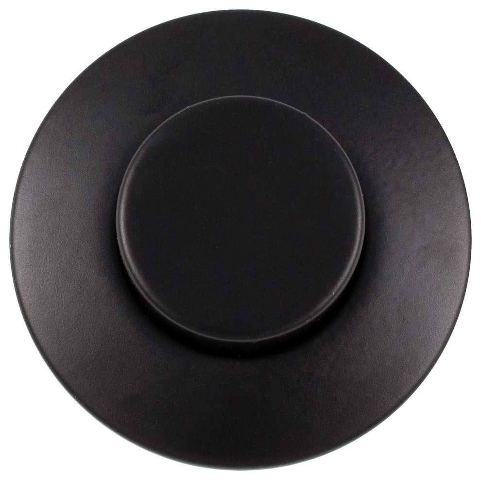 Replacement Raised Button Disposal Air Switch Trim, Matte Black