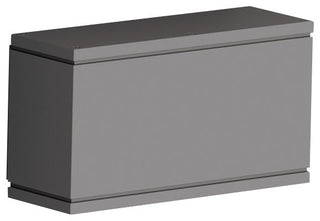 WAC Lighting Rubix LED Outdoor Rectangular Wall Light, Graphite