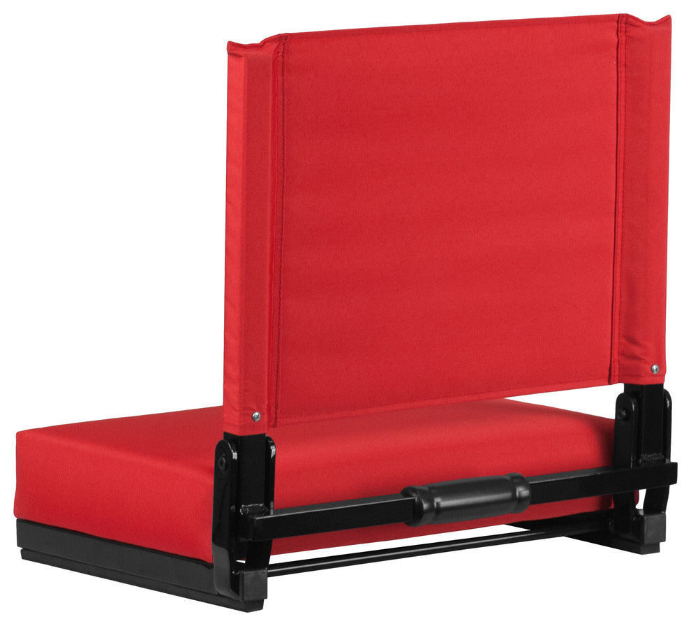 Folding Tables and Chairs, "Carletta" Portable Lounge Chair, Red