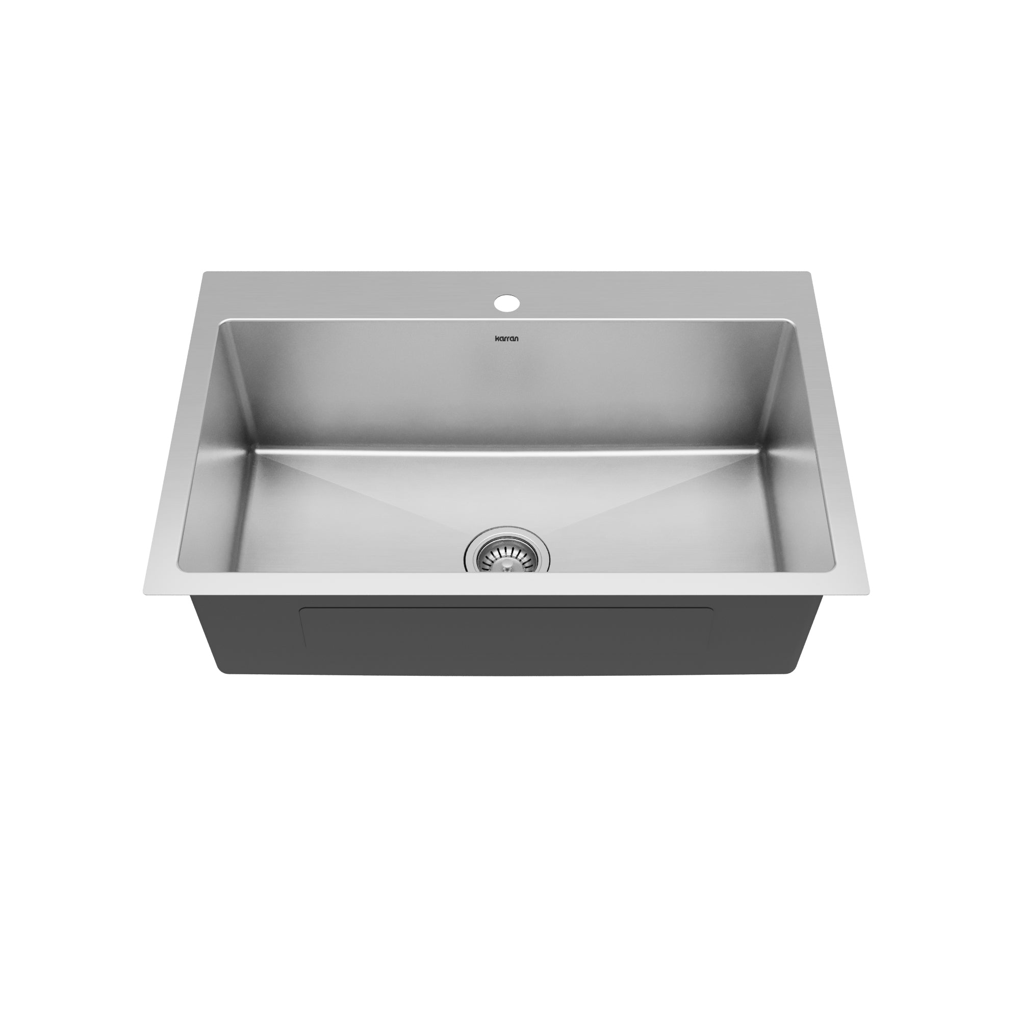 Karran 33" Top Mount Single Bowl Stainless Steel Kitchen Sink Kit