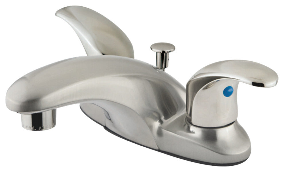 Kingston Brass 4" Centerset Bathroom Faucet, Brushed Nickel