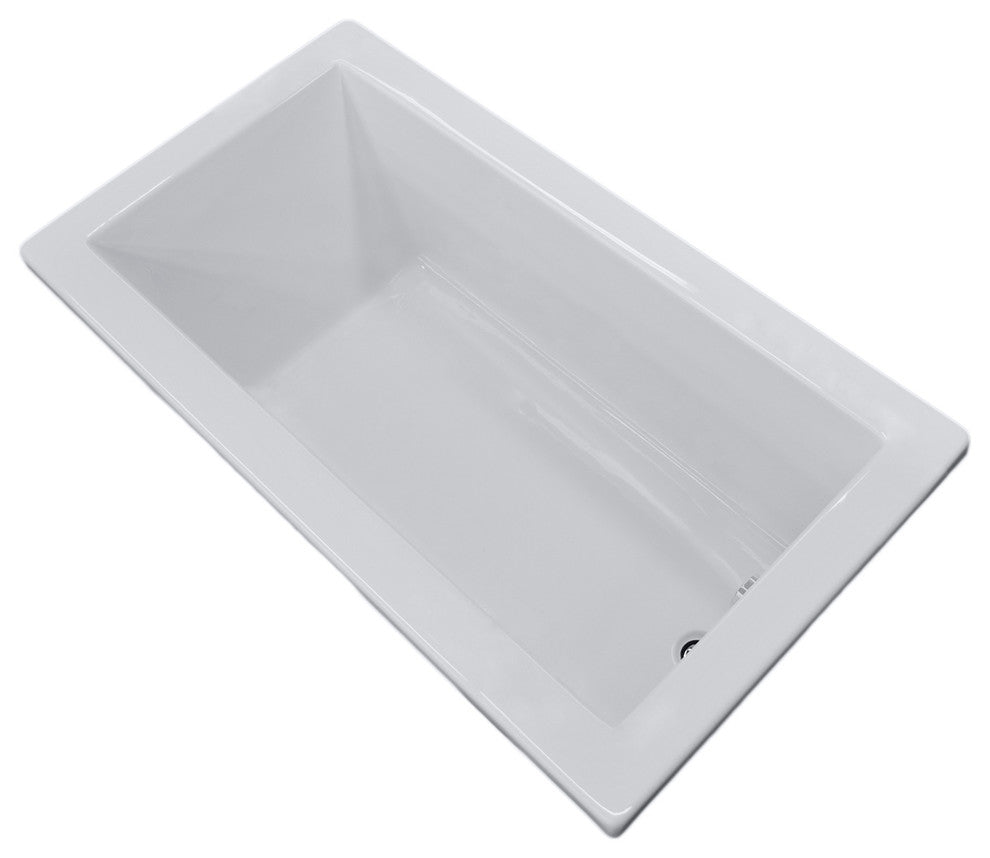 Bronzino 32 x 60 Rectangular Soaker Drop-In Bathtub - Tub w/ Reversible Drain