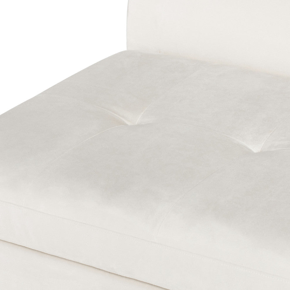 Lola Champagne Microsuede Fabric Modular Sofa, HGSN315