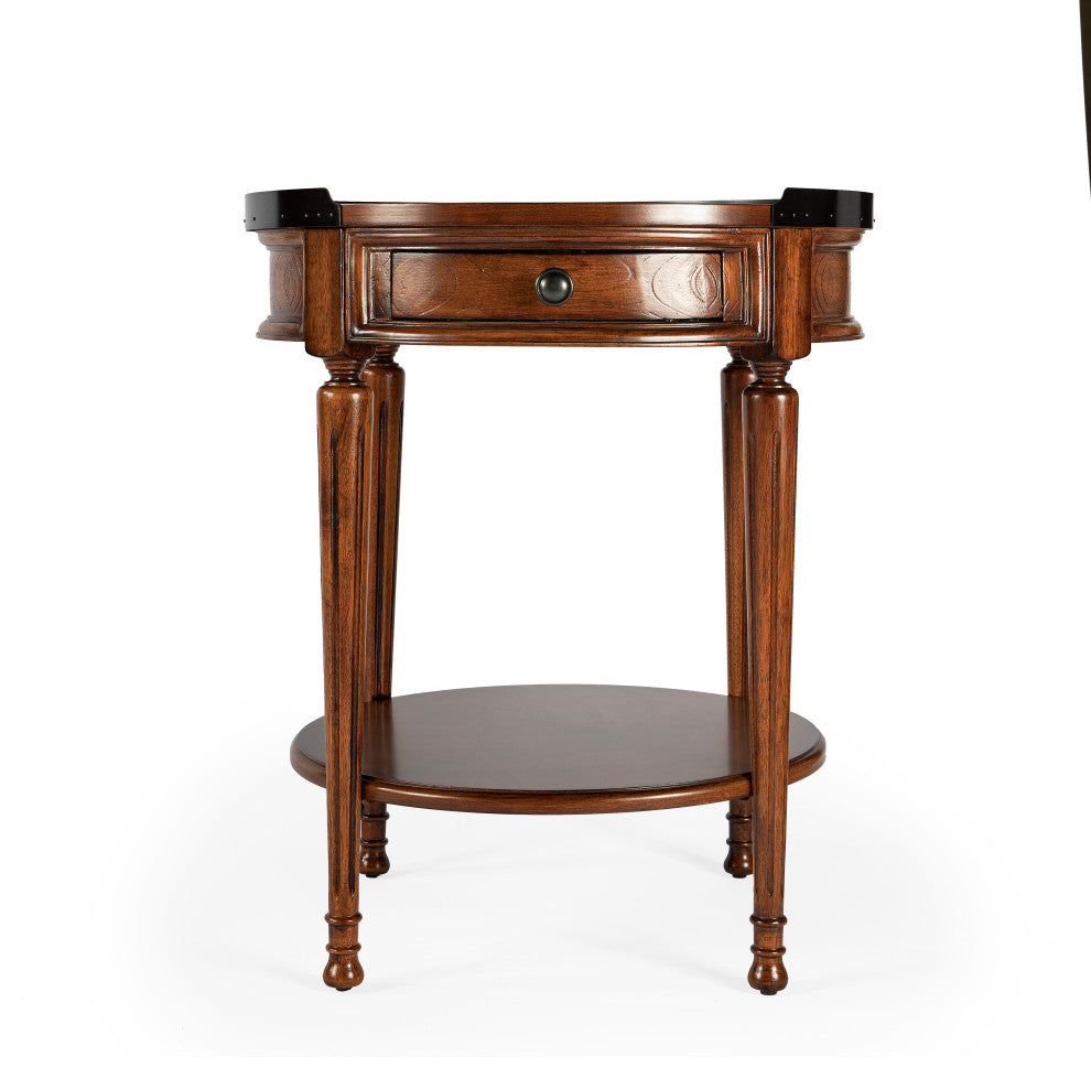 Butler Sampson Olive Ash Burl Accent Table