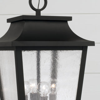 Capital Lighting 953344 Chandler 4 Light 12"W Outdoor Pendant - Black