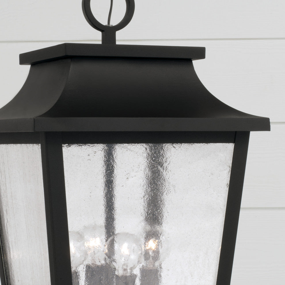 Capital Lighting 953344 Chandler 4 Light 12"W Outdoor Pendant - Black
