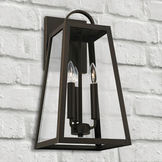Capital Lighting Leighton 3-Light Outdoor Wall-Lantern 943732OZ Oiled Bronze