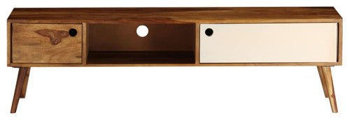 vidaXL TV Stand TV Unit Sideboard TV Console Media Cabinet Solid Sheesham Wood