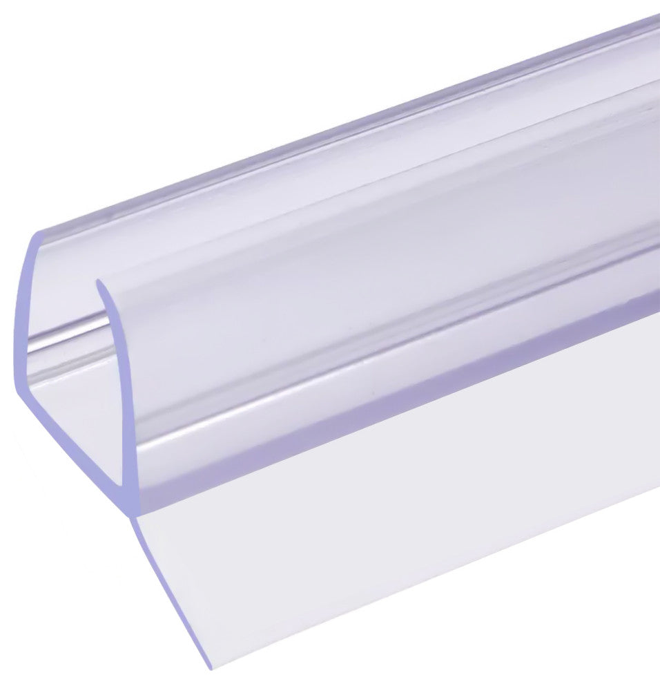 Shower Door Sweep Dual Durometer PVC Seal And Wipe for 3/8