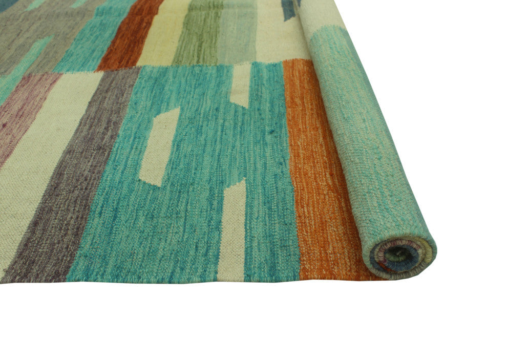 Winchester Kilim Nazgul Ivory/Rust Rug, 5'2x6'8