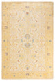 Eclectic, One-of-a-Kind Hand-Knotted Area Rug Ivory, 6' 3" x 9' 2"