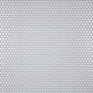 Colmena Hex Porcelain Floor and Wall Mosaic Tile, Glossy White