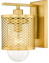 Zlite 3037-1S-RB 1-Light Wall Sconce, Clear