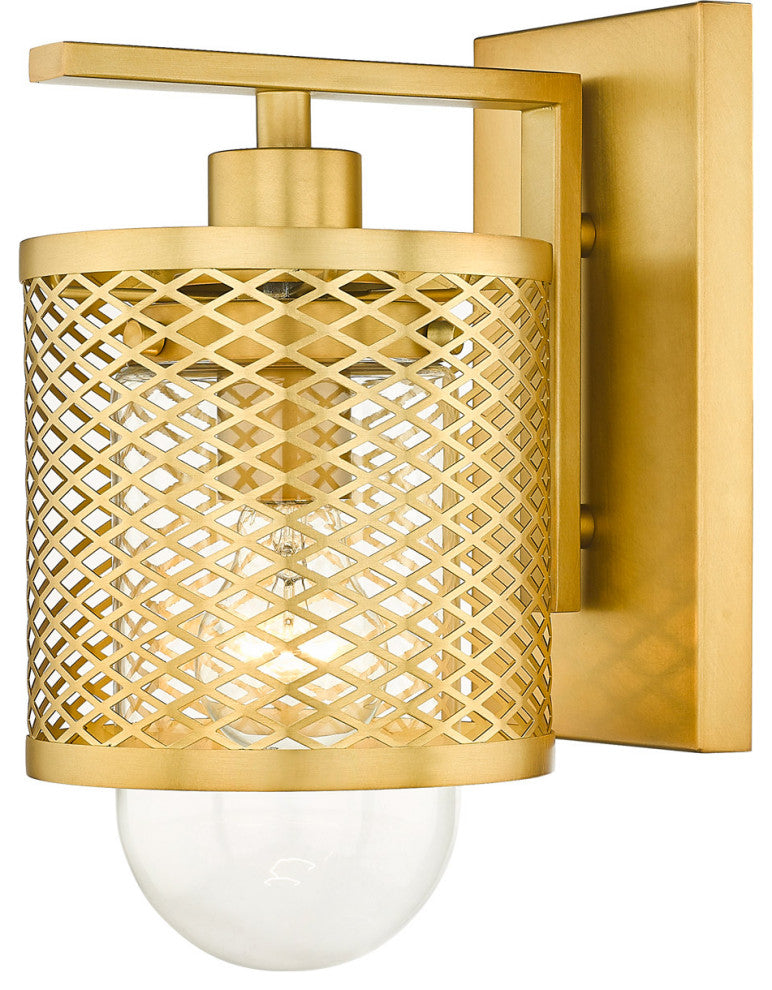 Zlite 3037-1S-RB 1-Light Wall Sconce, Clear