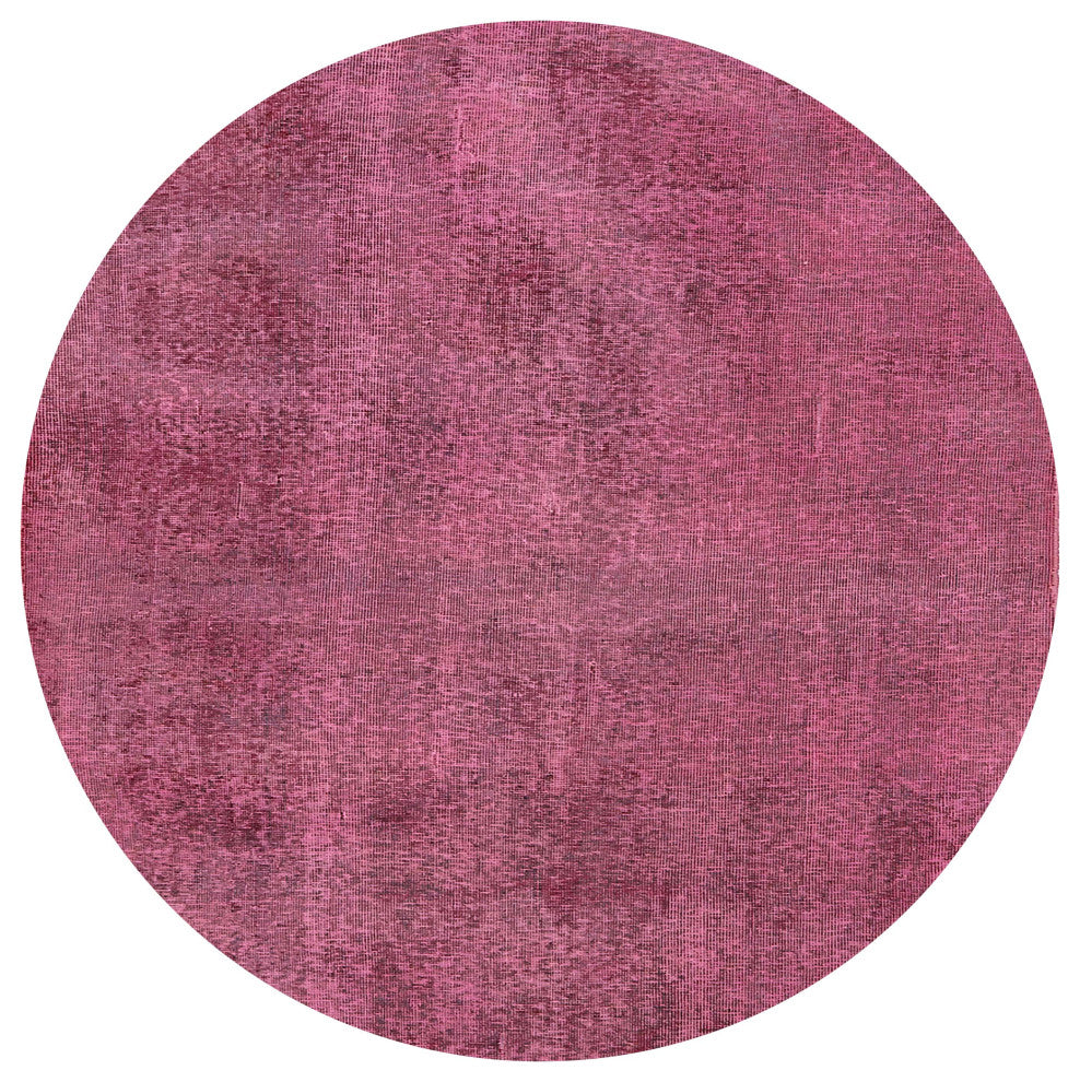 Ahgly Company Indoor Round Mid-Century Modern Area Rugs, 6' Round