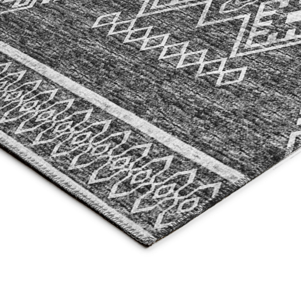 Indoor/Outdoor Sedona SN14 Midnight Machine Washable 10' x 10' Round Rug