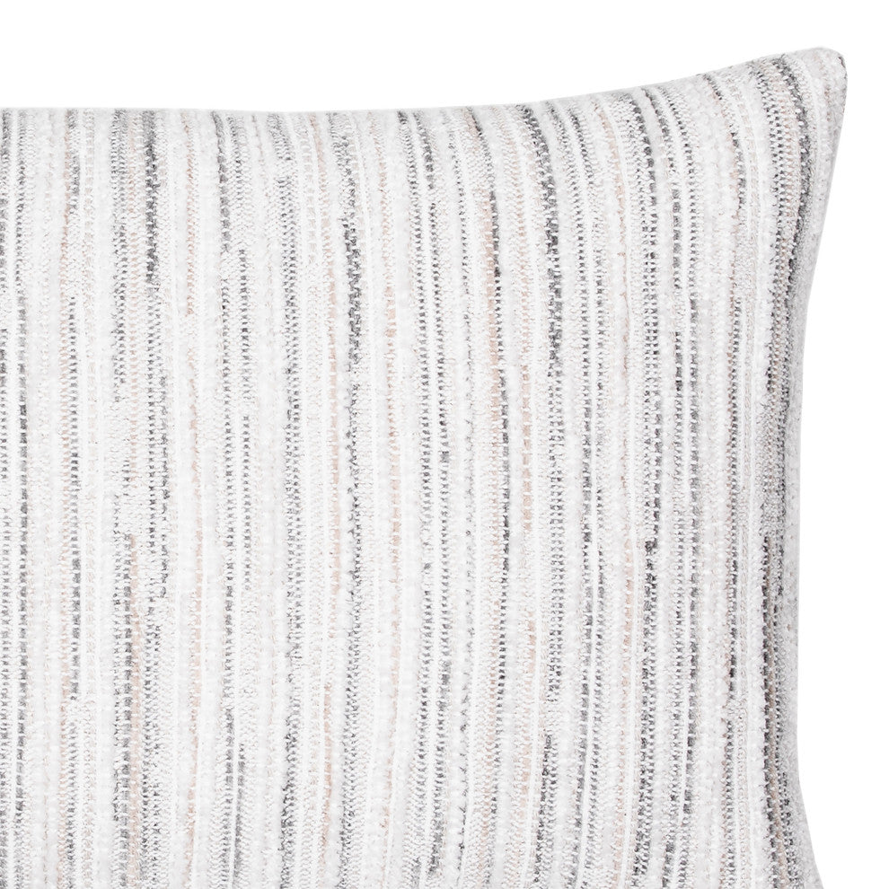 Luxe Stripe Pebble Indoor/Outdoor Performance Lumbar Pillow, 12"x20"