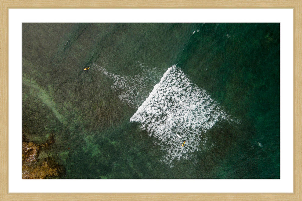 "Lost In The Waves" Framed Print by Karolis Janulis