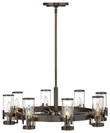 Reeve Medium Single Tier Chandelier, Black Oxide