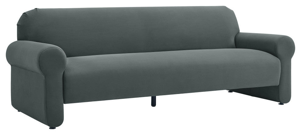 Keelee Gray 84" Velvet Sofa