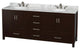 Wyndham WCS141480DESCMUNOMXX Sheffield 80 Inch Bathroom Vanity in Espresso