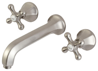 KS4028AX 2-Handle Wall Mount Tub Faucet, Brushed Nickel
