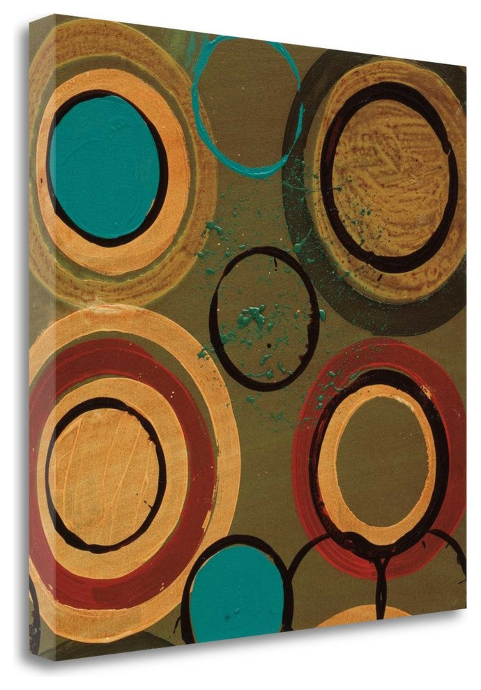 "Circle Designs I" By Leslie Bernsen, Giclee Print on Gallery Wrap Canvas