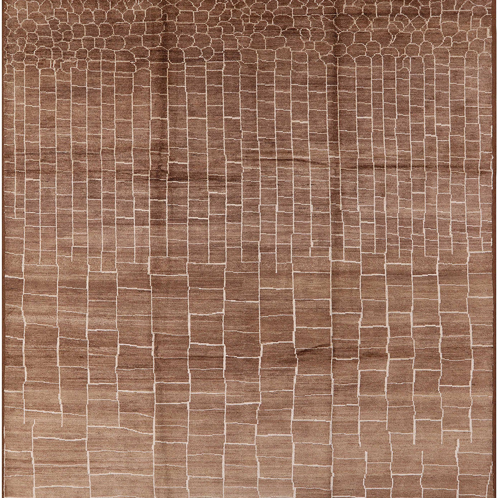 Ahgly Company Indoor Square Mid-Century Modern Area Rugs, 5' Square