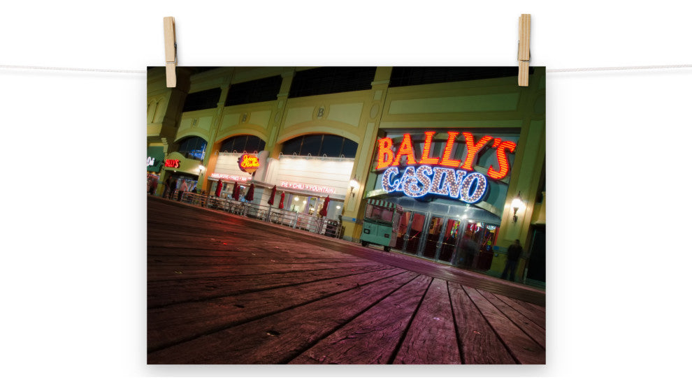 Low on the Boards Night Photography Unframed Wall Art Print, 12" X 16"