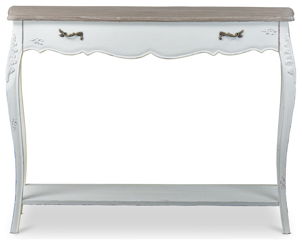 Bourbonnais Wood Traditional French Console Table