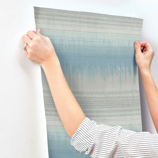 Desert Textile Wallpaper, Blue