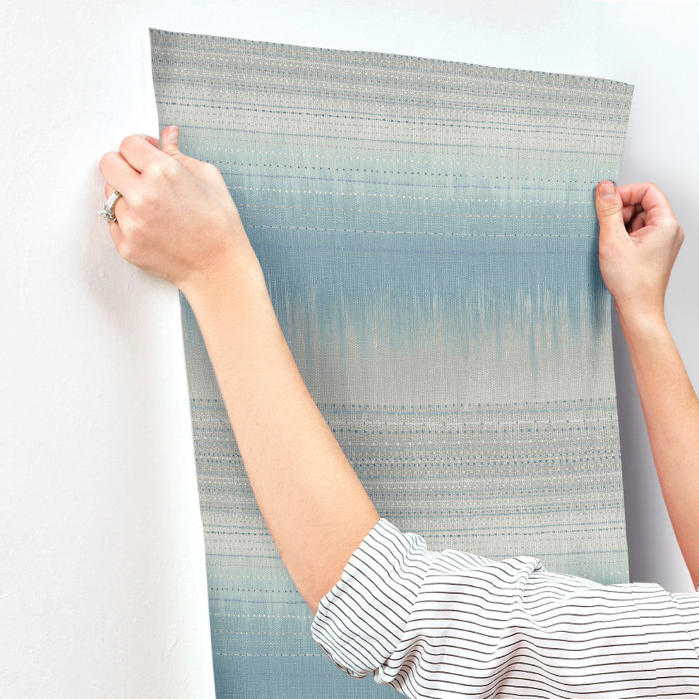 Desert Textile Wallpaper, Blue