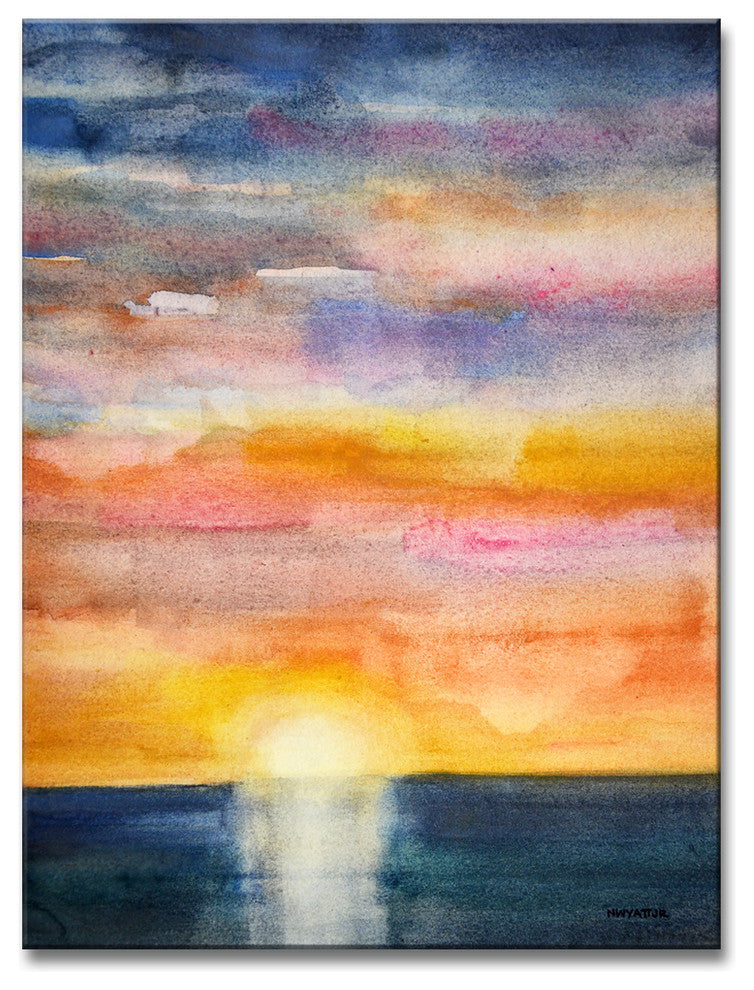 Ready2HangArt ''Glorious Sunset'' by Norman Wyatt, 30"x20"