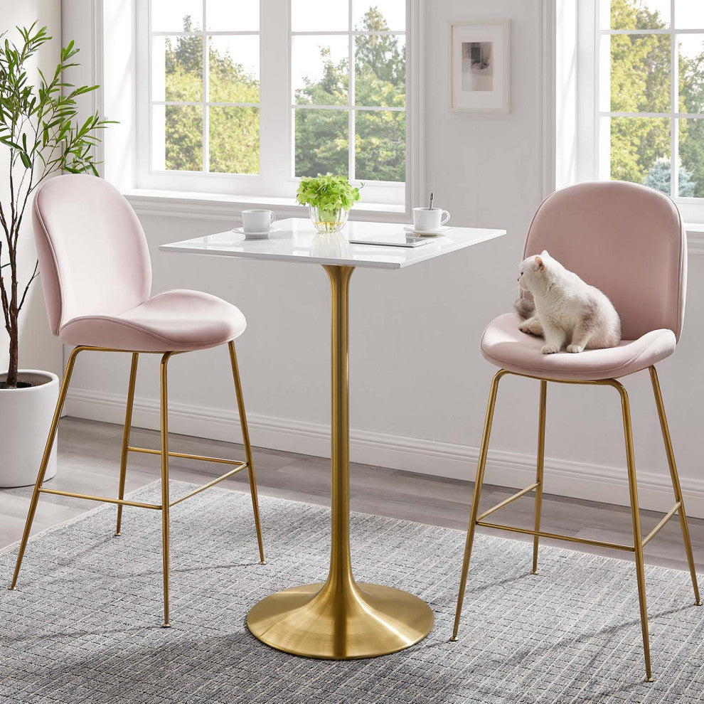 Tulip 28" Square Bar Table