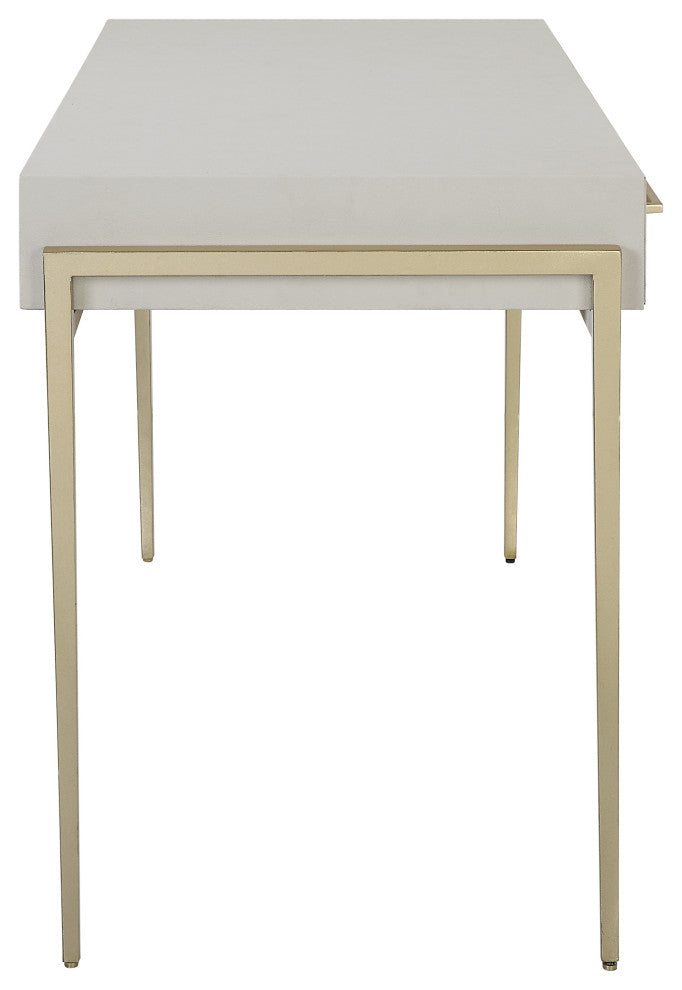 Uttermost Jewel Modern White Desk