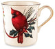 Lenox Winter Greetings Cardinal Mugs, Set of 4