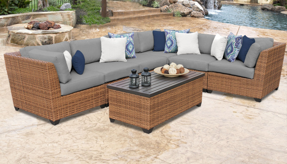 Laguna 7 Piece Outdoor Wicker Patio Furniture Set 07b
