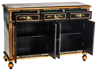 Black Lacquer Sideboard Landscape