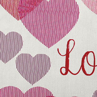 Colliding Hearts Decorative Throw Pillow, Firecracker, 20"x20"