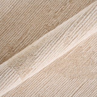 Mexico Abstract Ivory Sand Hand-Hooked Area Rug 9' x 12'