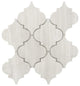White Oak Arabesque Interlocking Mosaic Tile, 12"x12", Set of 50