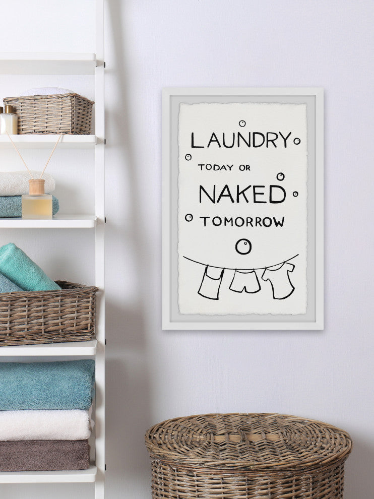 "Naked Tomorrow" Framed Painting Print, 24x36