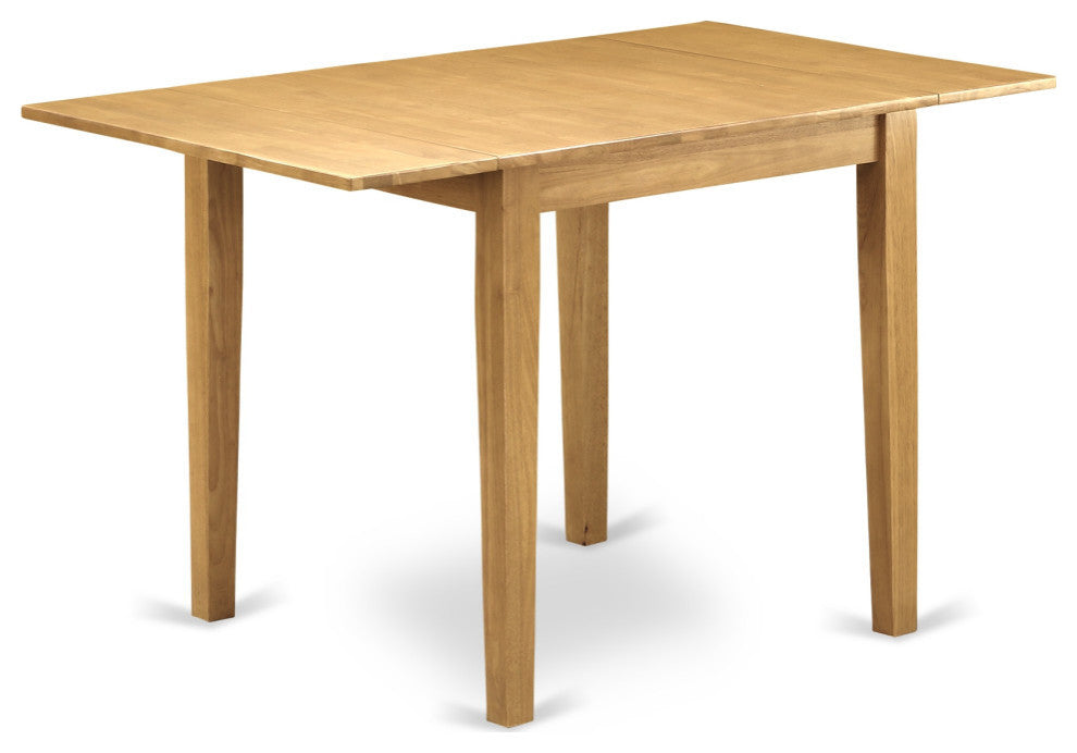 Wooden Dining Set 5 Pc- 4 Chairs, Table, Oak Finish Solid Wood Structure.