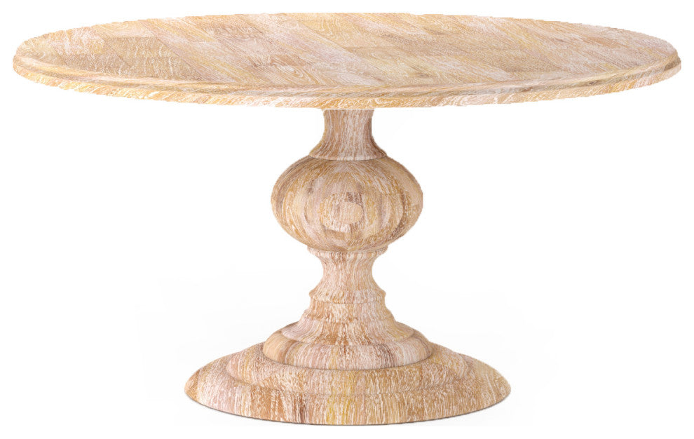 Magnolia Round Dining Table, 60", Whitewas